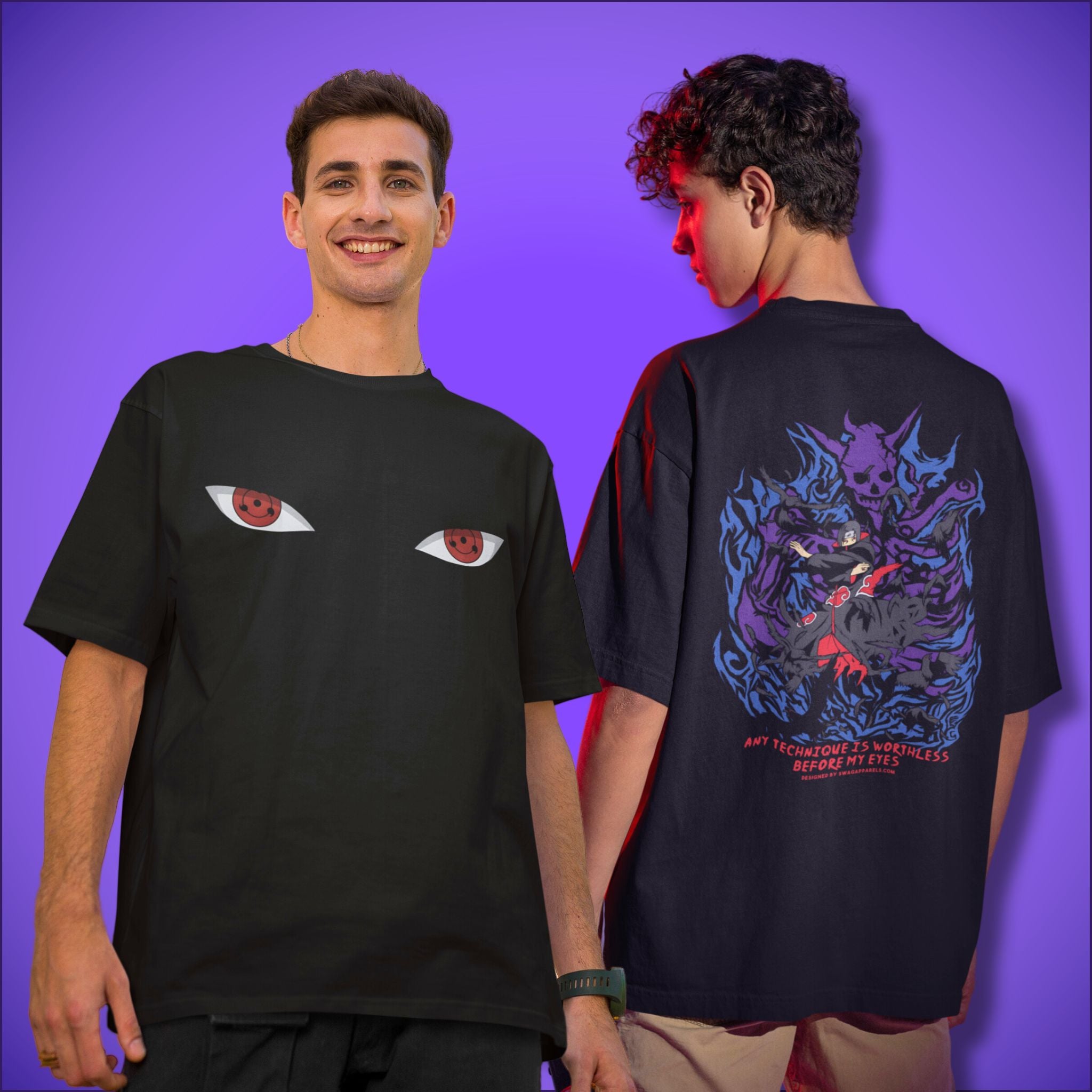 Supreme Itachi Uchiha Oversize Anime T-Shirt
