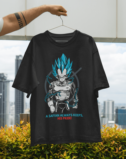 Vegeta Saiyan Pride: Dragon Ball Z Oversized T-Shirt