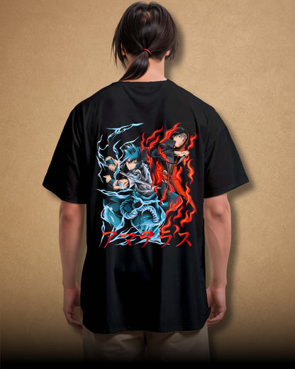 Itachi vs Sasuke Uchiha Oversized T-Shirt