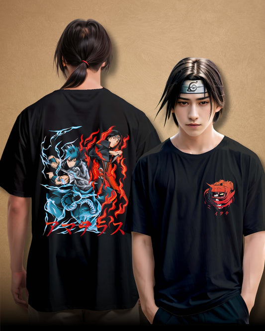 Itachi vs Sasuke Uchiha Oversized T-Shirt