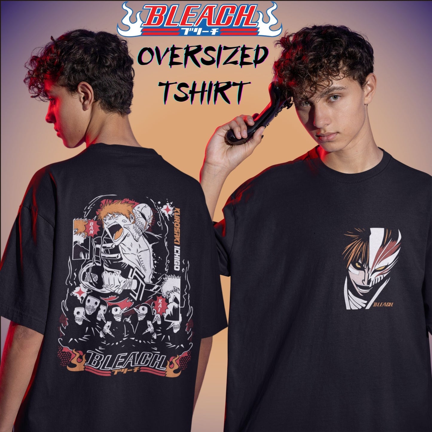 Bleach Ichigo Kurosaki Oversized Tshirt