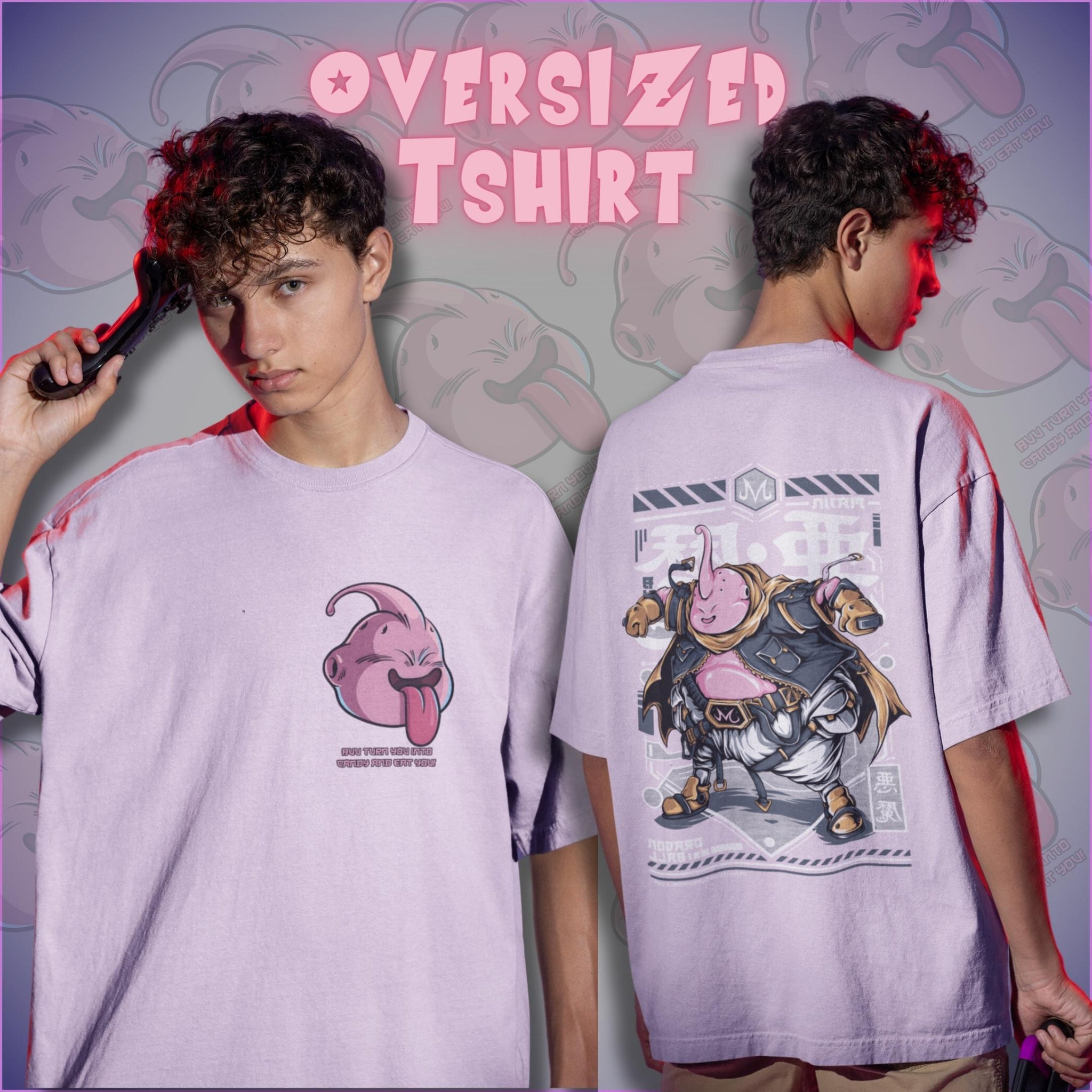 Majin Buu DBZ Oversized Tshirt
