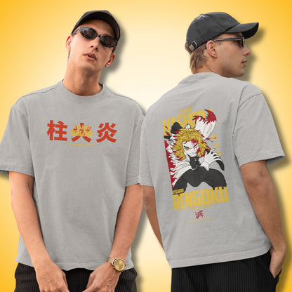 Rengoku Flame Hashira Oversized Tshirt