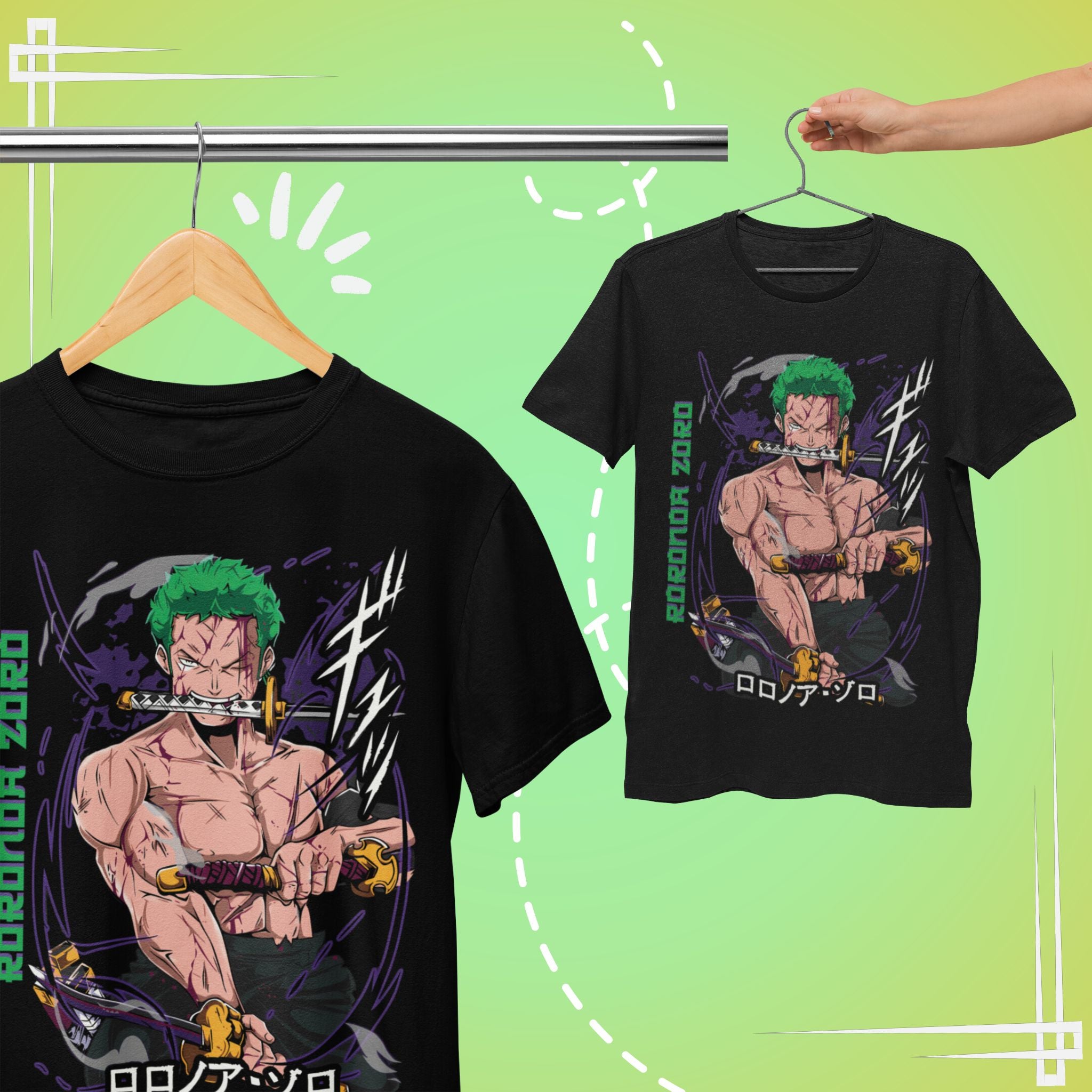 Roronoa Zoro: One Piece Anime Regular T-Shirt
