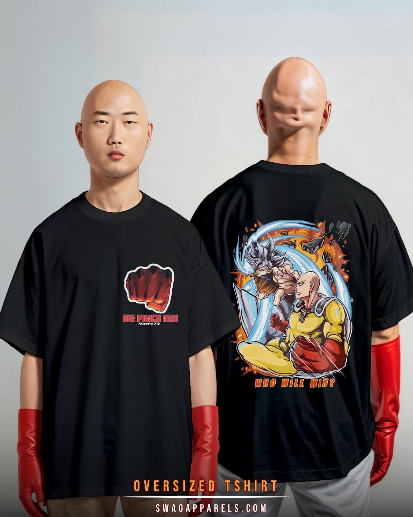 Goku vs Saitama Oversized Tee