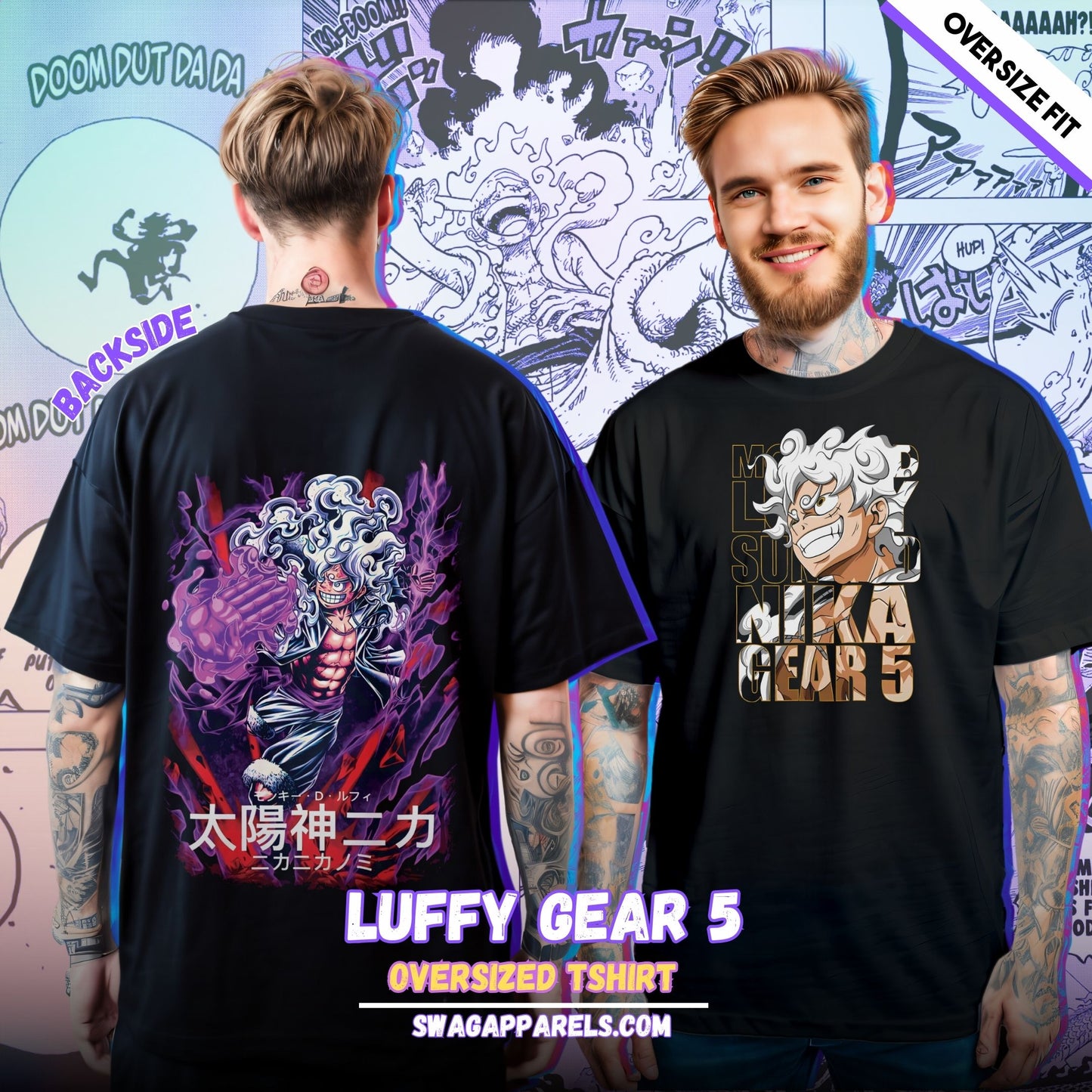 Luffy Gear 5 Oversized Tshirt: Unleash the Pirate King Within!