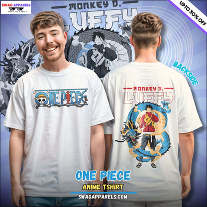 One Piece Anime T-Shirt: Luffy & Kaido Pirate Adventure