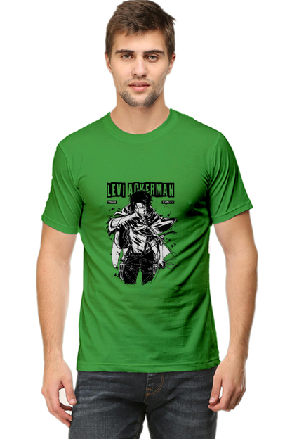 Levi Ackerman Attack on Titan Half-Sleeve Anime Tshirt