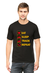 Eat Sleep Trade Repeat Half Sleeve Regular T-Shirt