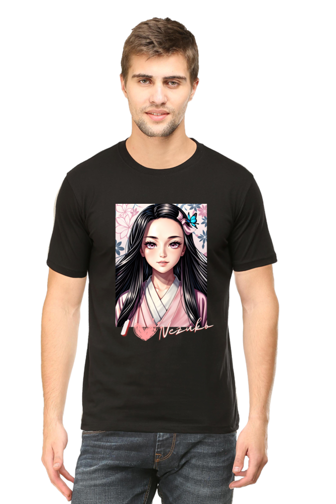 Nezuko Demon Slayer Female Round Neck Half Sleeve Classic