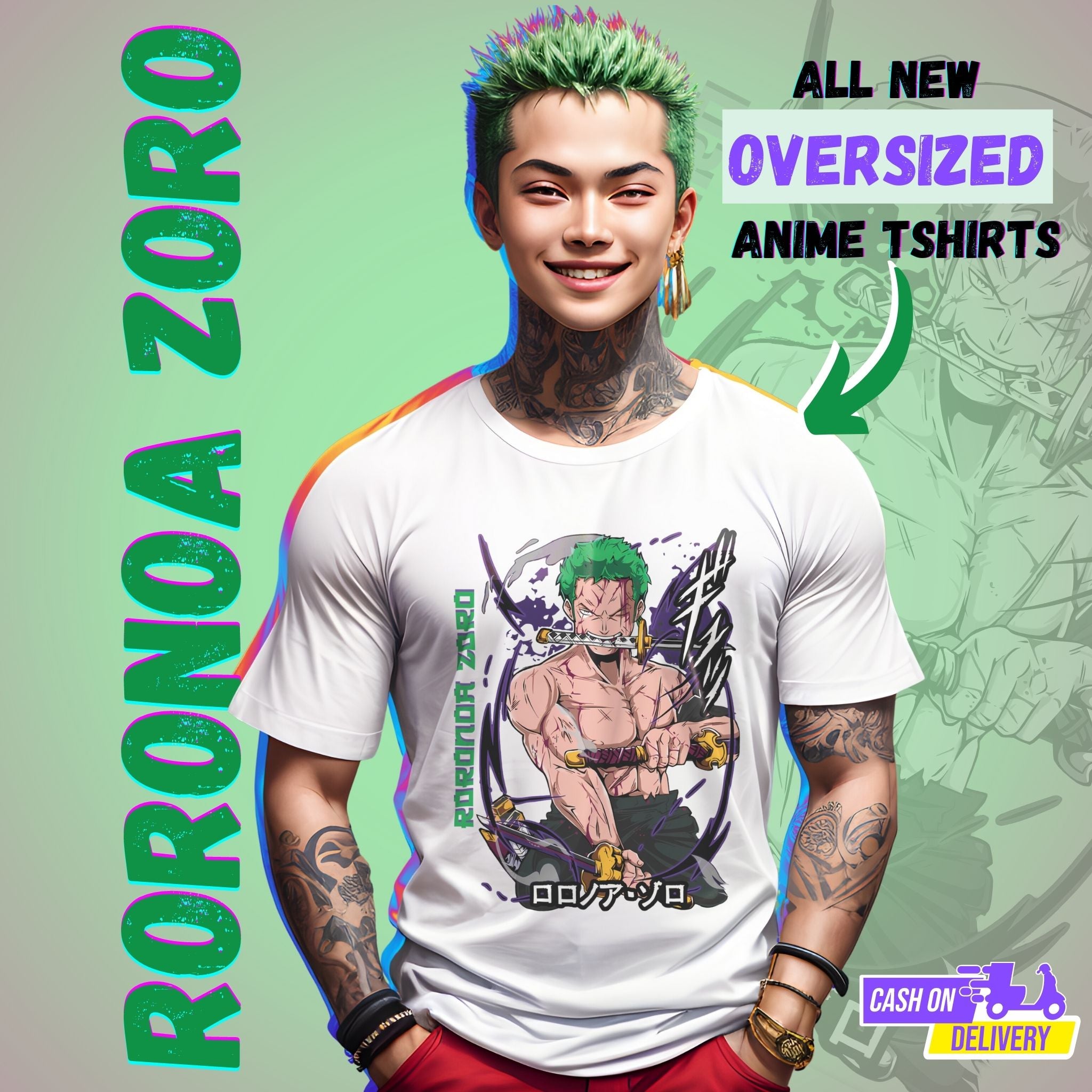 Roronoa Zoro: One Piece Anime Regular T-Shirt