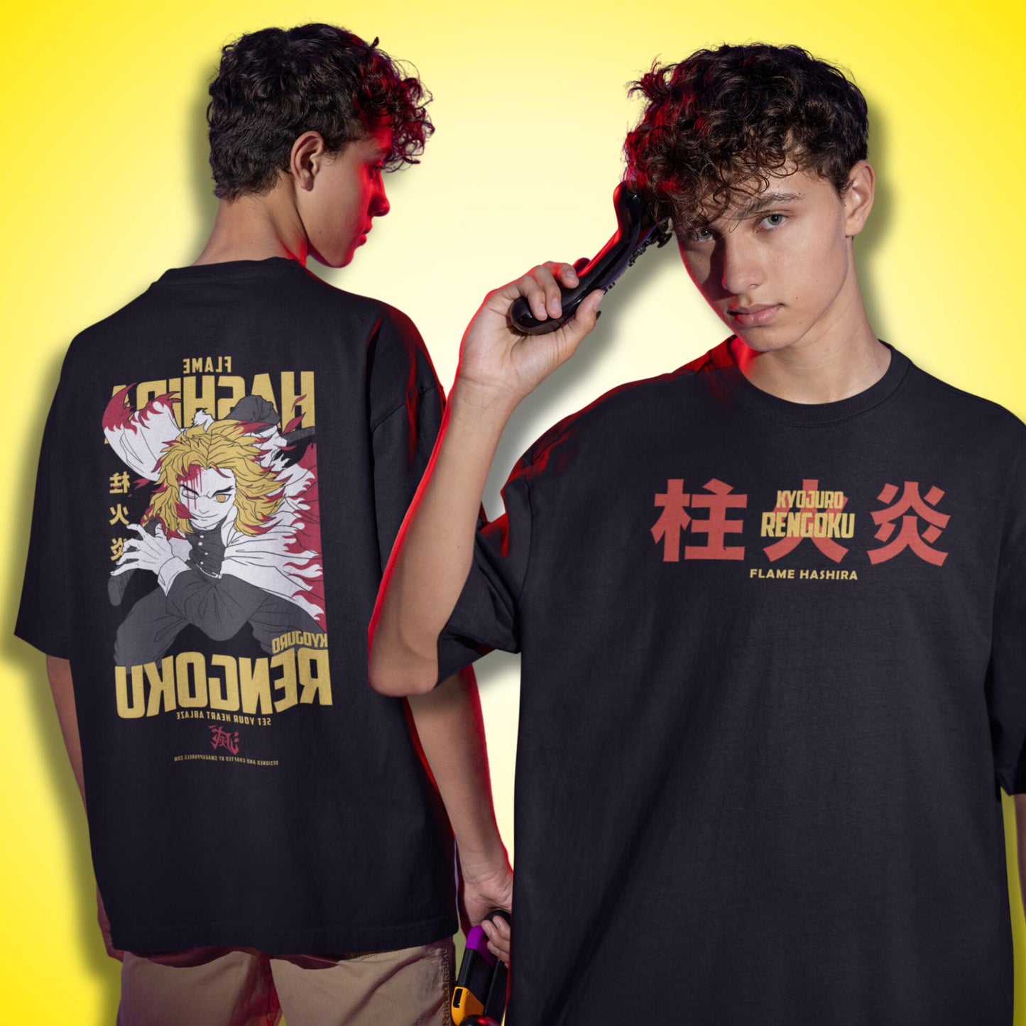 Rengoku Flame Hashira Oversized Tshirt