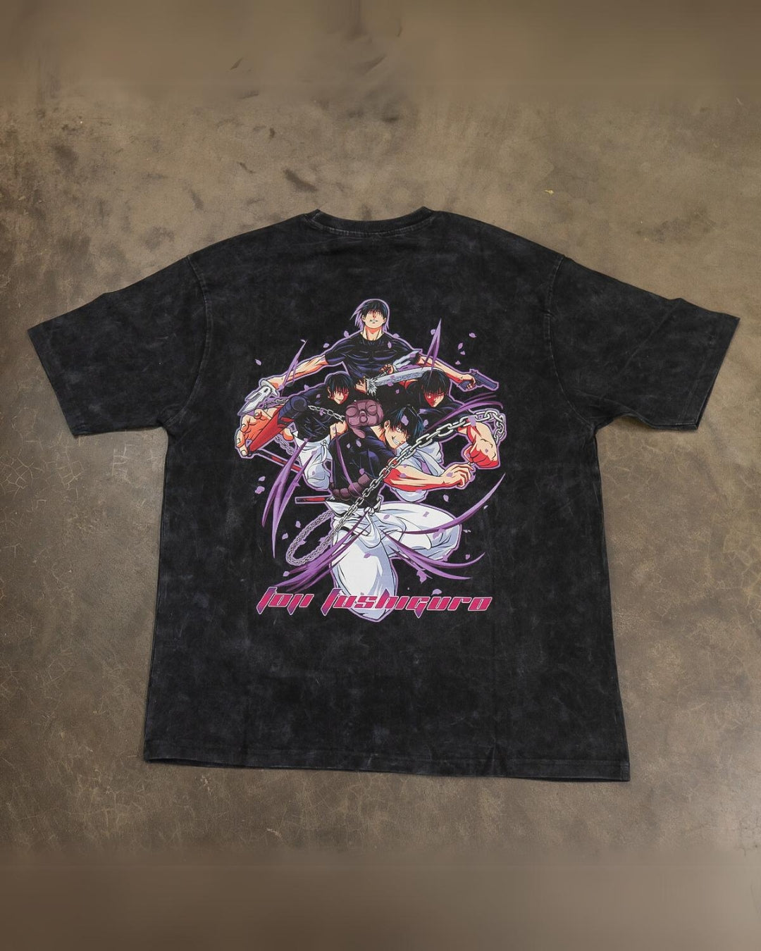 Toji Fushiguro Oversized Tee (Acid Wash)