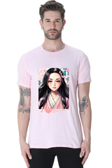 Nezuko Demon Slayer Female Round Neck Half Sleeve Classic