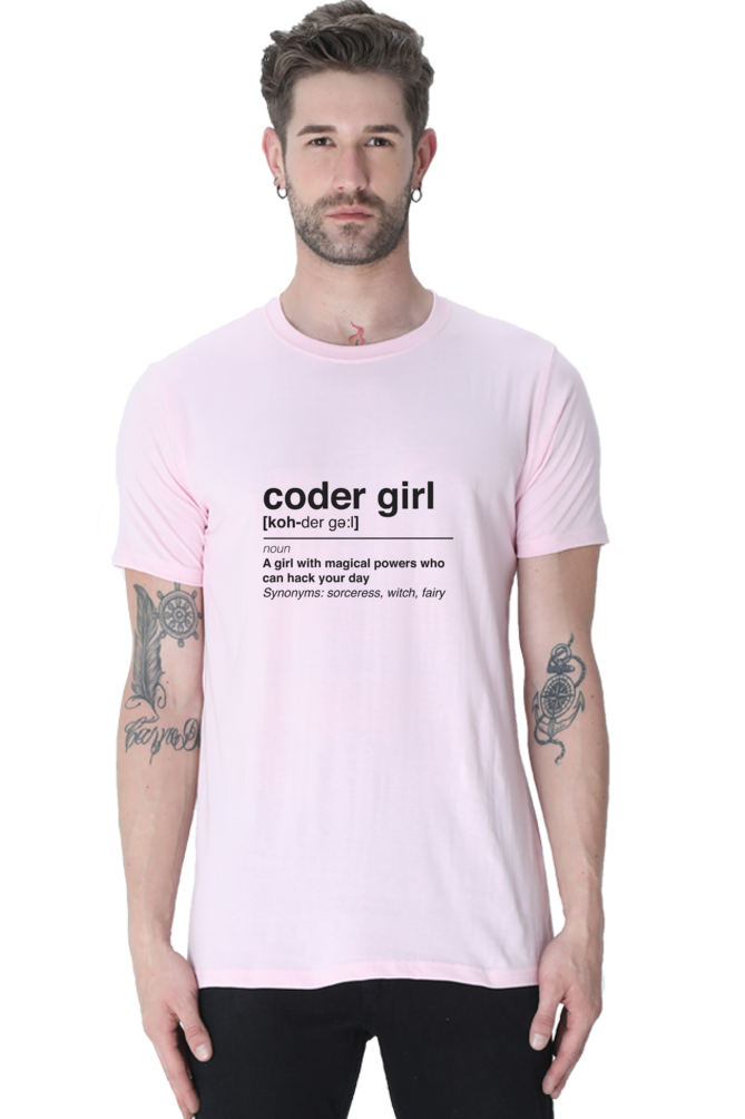 Coder Girl Geek Half Sleeve Tee