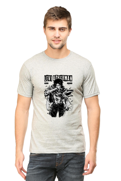 Levi Ackerman Attack on Titan Half-Sleeve Anime Tshirt