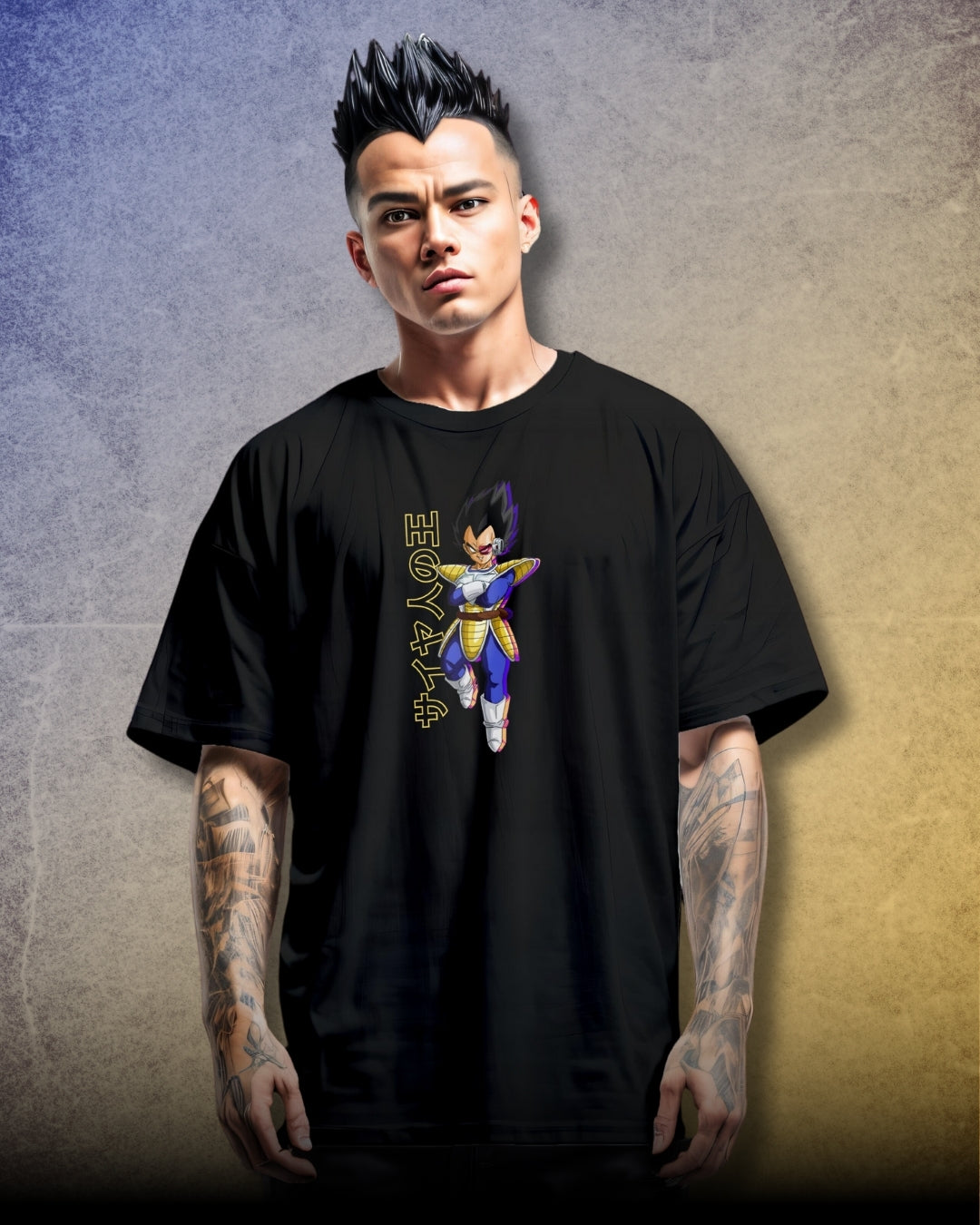 Vegeta Saiyan Prince Oversized Tshirt