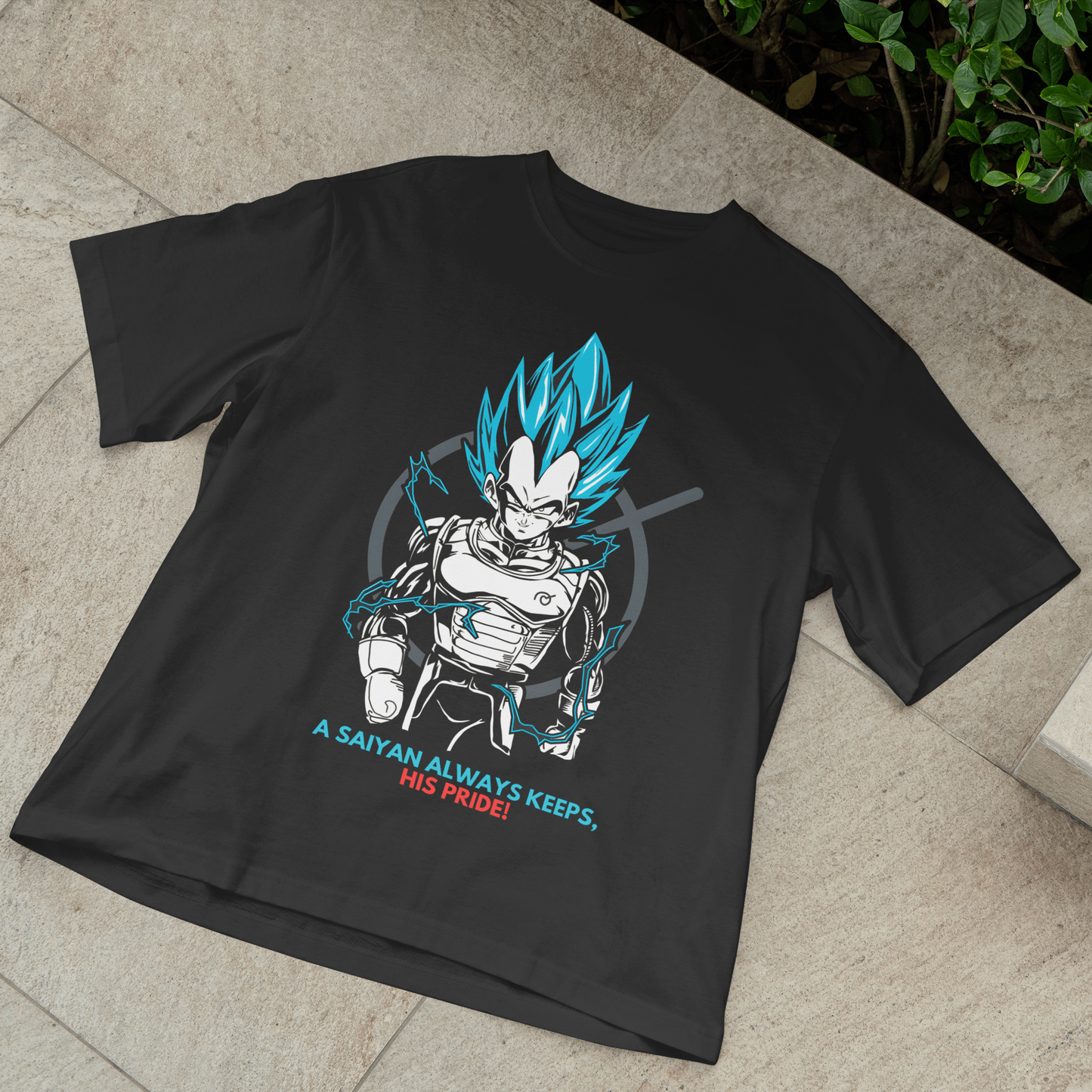 Vegeta Saiyan Pride: Dragon Ball Z Oversized T-Shirt