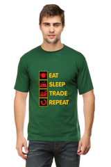 Eat Sleep Trade Repeat Half Sleeve Regular T-Shirt