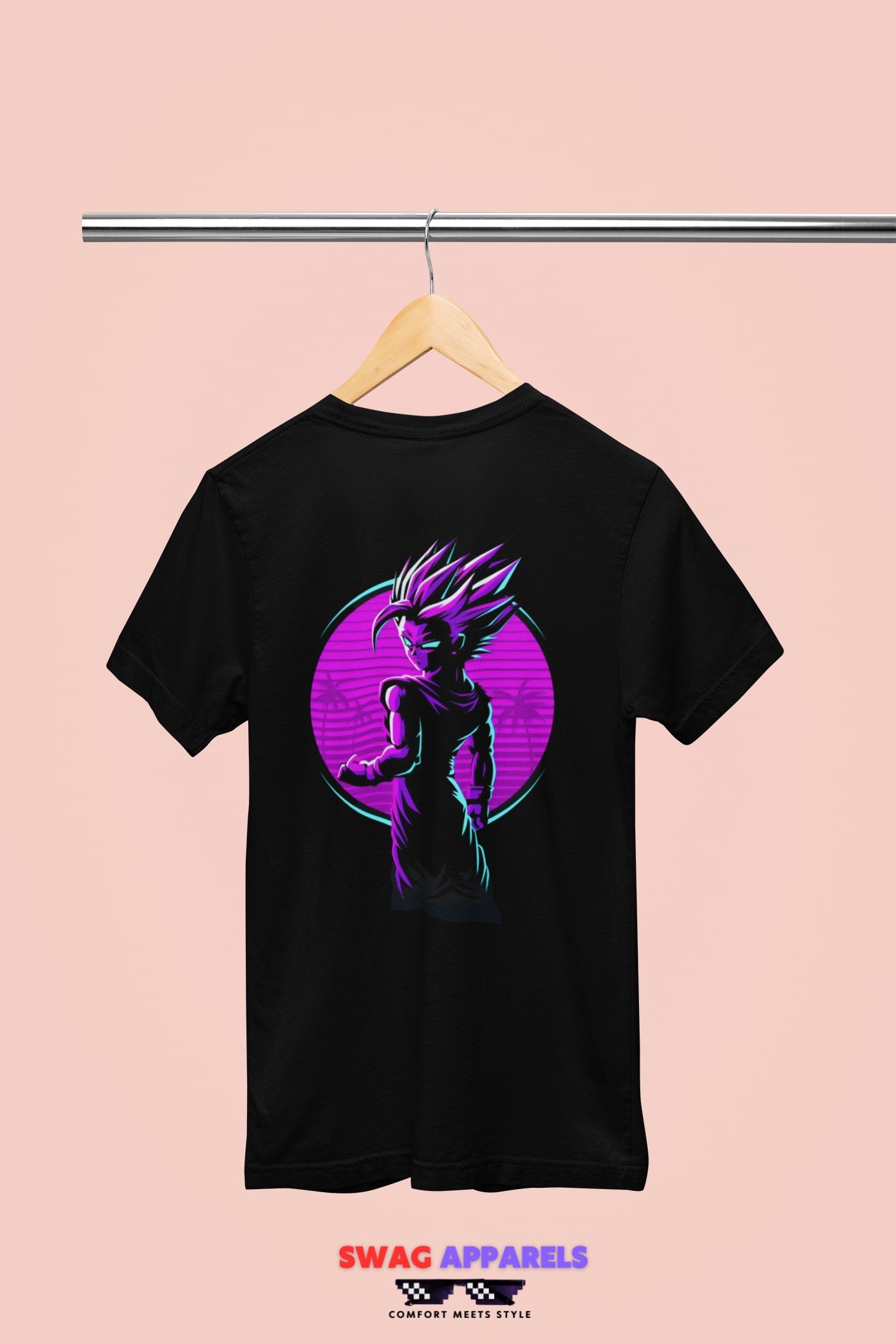 Gohan Super Saiyan 2 Dragon Ball Cyberpunk T-Shirt - DBZ Anime Tee