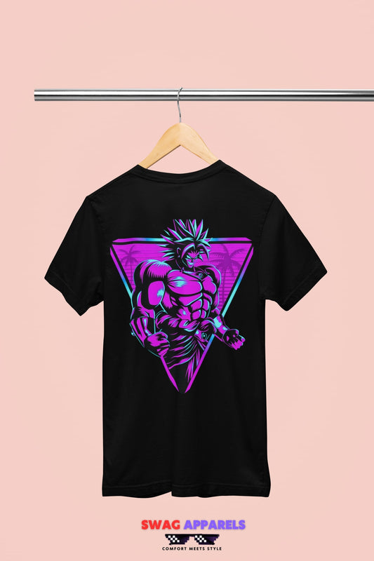 Broly Legendary Super Saiyan Dragon Ball Cyberpunk T-Shirt - DBZ Anime Tee