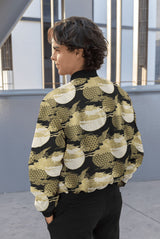 Golden Clouds Bomber Jacket
