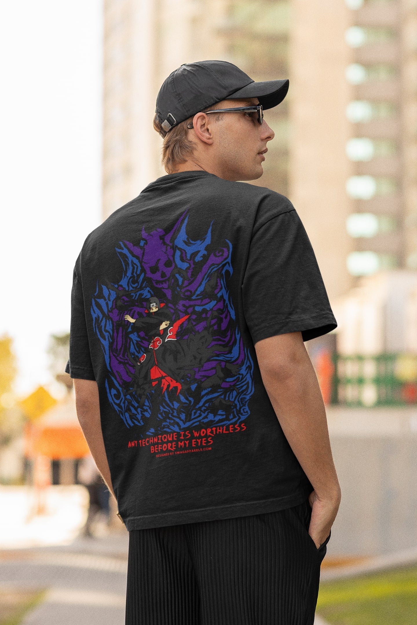 Supreme Itachi Uchiha Oversize Anime T-Shirt