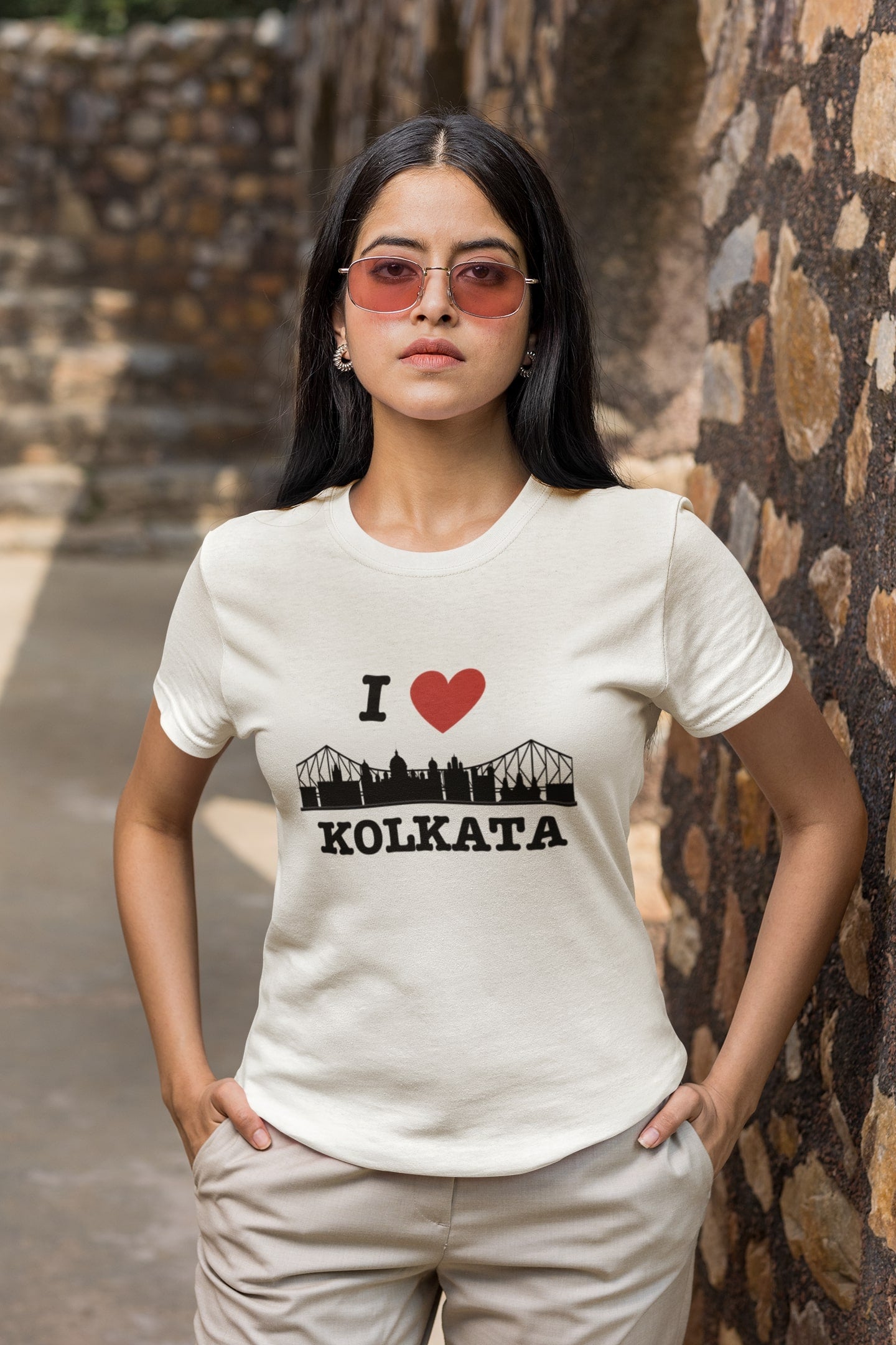I Love Kolkata - Unisex White Tee
