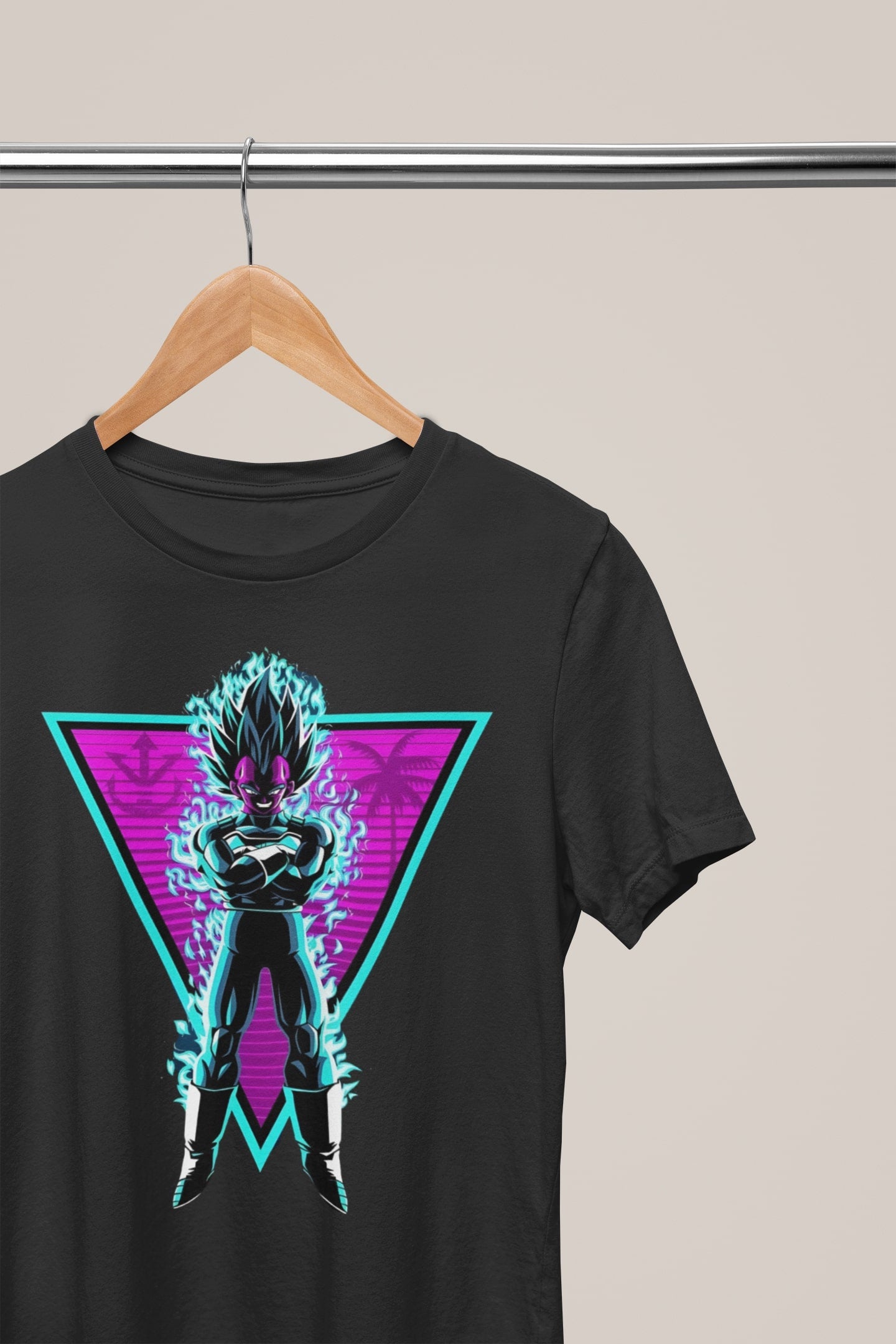 Vegeta Gallick Gun Dragon Ball Cyberpunk T-Shirt - DBZ Anime Tee