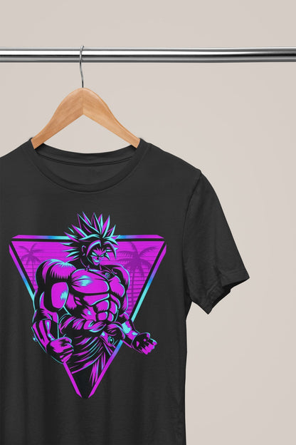 Broly Legendary Super Saiyan Dragon Ball Cyberpunk T-Shirt - DBZ Anime Tee