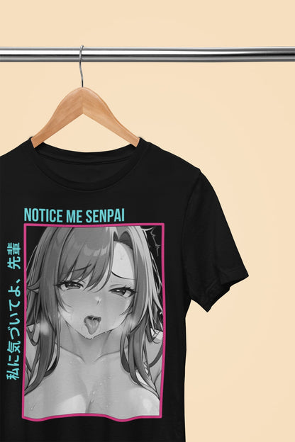 Ahegao Notice Me Senpai T Shirt: A Tribute to Otaku Culture