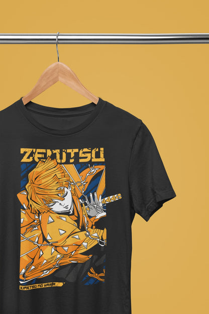 Zenitsu Lightning Style Demon Slayer Unisex DTF T-Shirt: Limited Edition