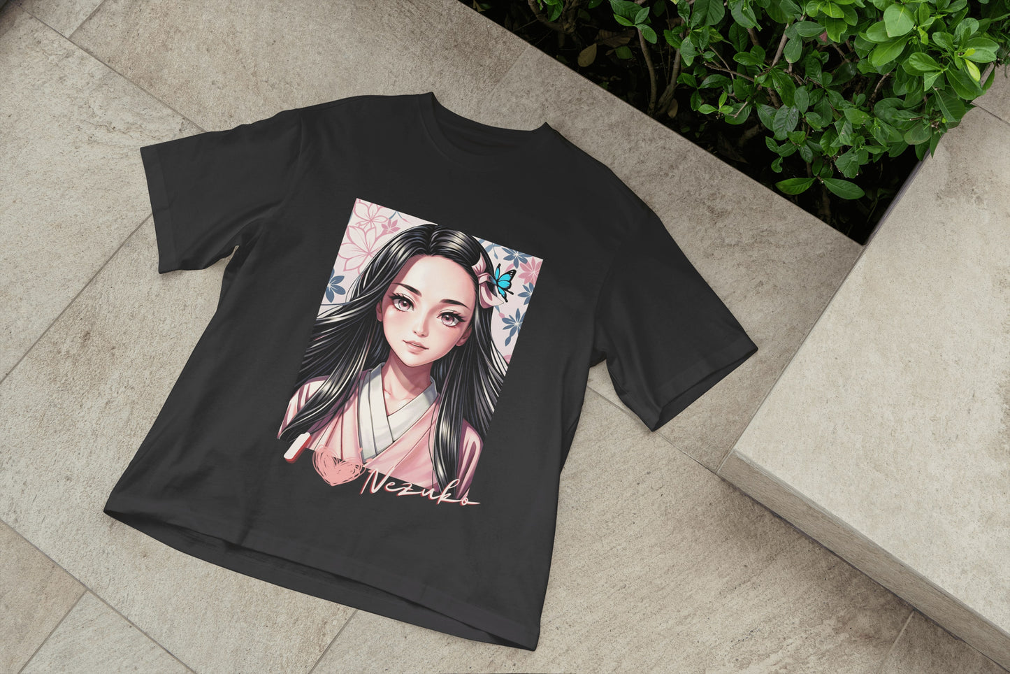 Nezuko Demon Slayer Female Round Neck Half Sleeve Classic