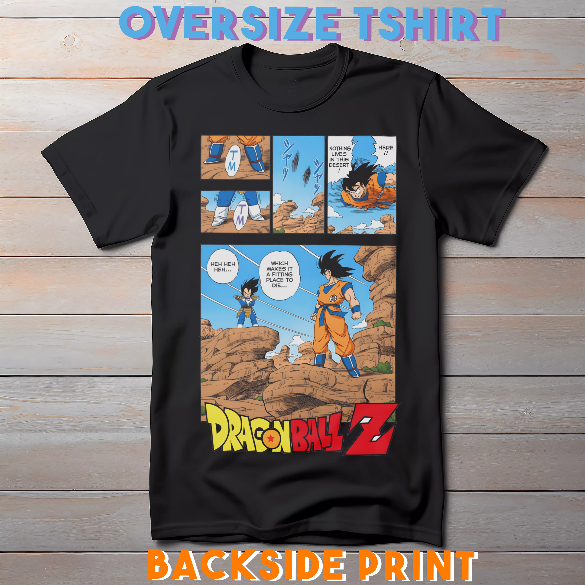 Vegeta Saiyan Prince Oversized Tshirt