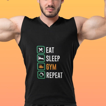 Eat Sleep Gym Repeat Gym Tank Top