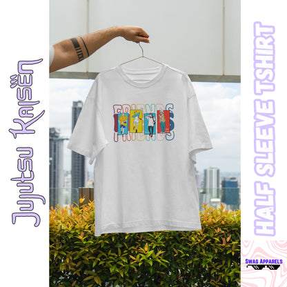 Gojo Satoru and Friends JJK Half Sleeve TShirt