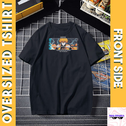 Zenitsu Thunder Style Demon Slayer Oversized T-Shirt