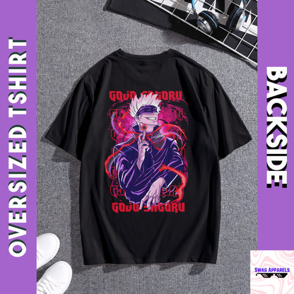 Gojo Hollow Purple JJK Anime Oversized T-Shirt