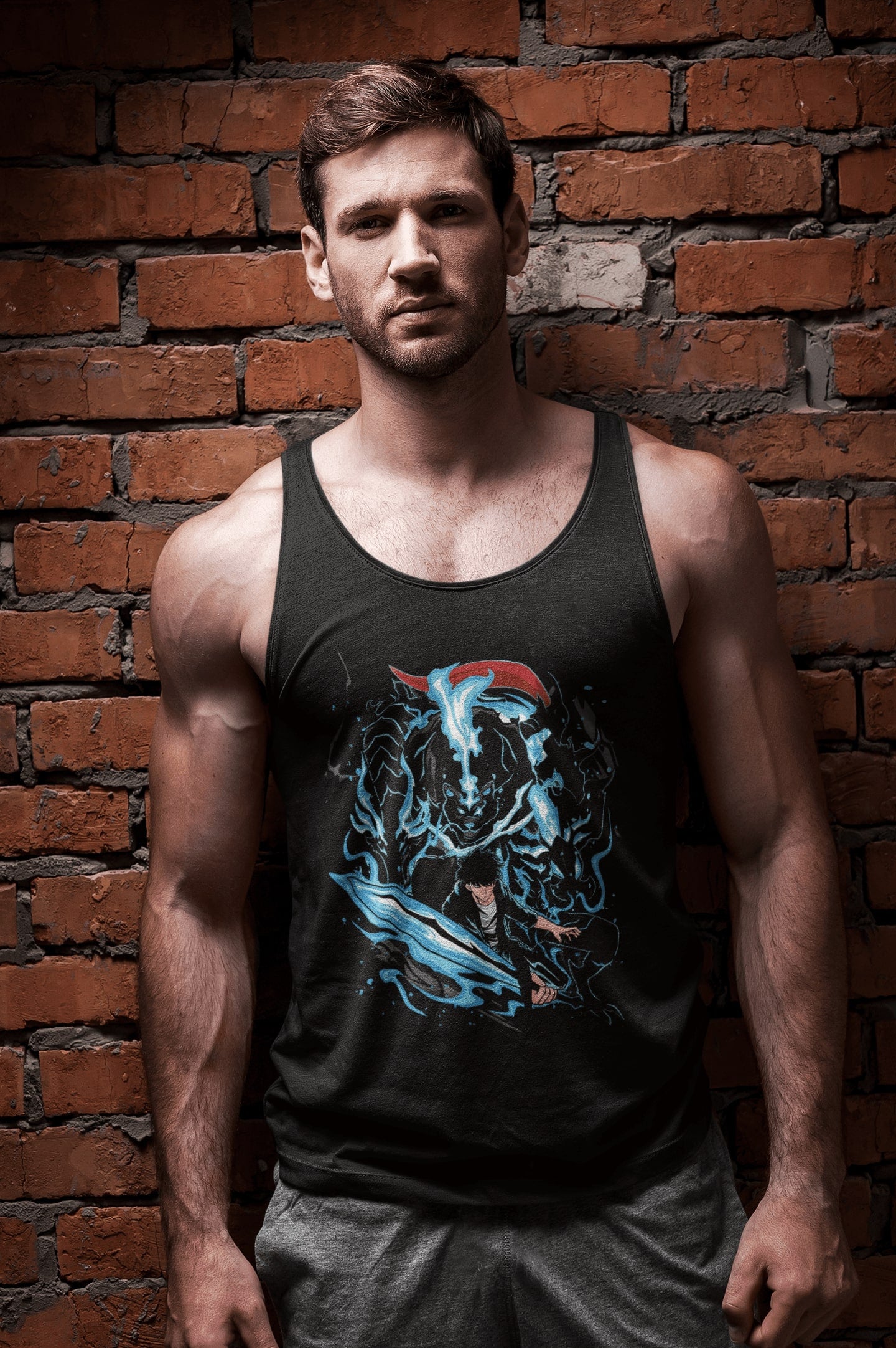 Unleash Power: Shadow Monarch Tank Top