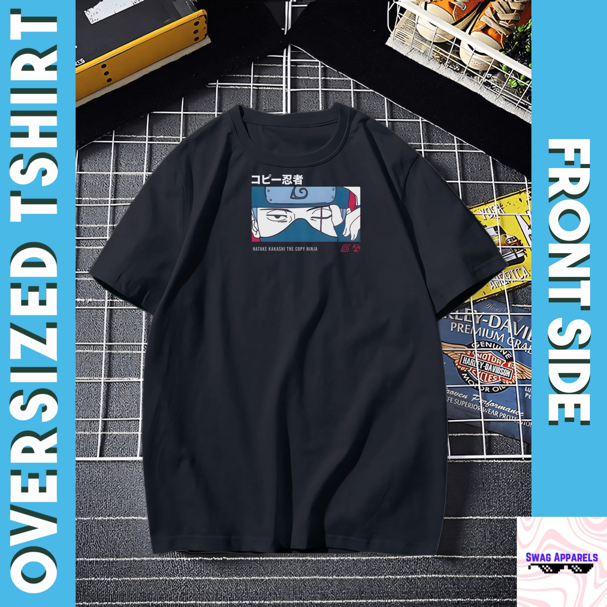 Kakashi Copy Ninja  Oversized T-Shirt