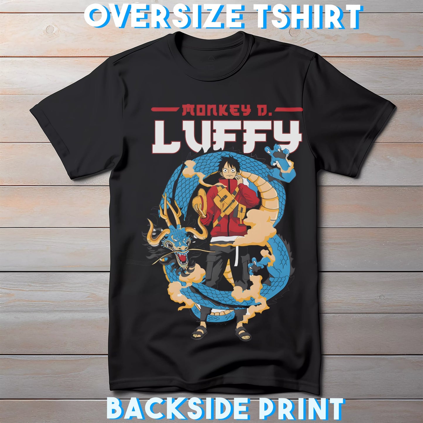 One Piece Anime T-Shirt: Luffy & Kaido Pirate Adventure