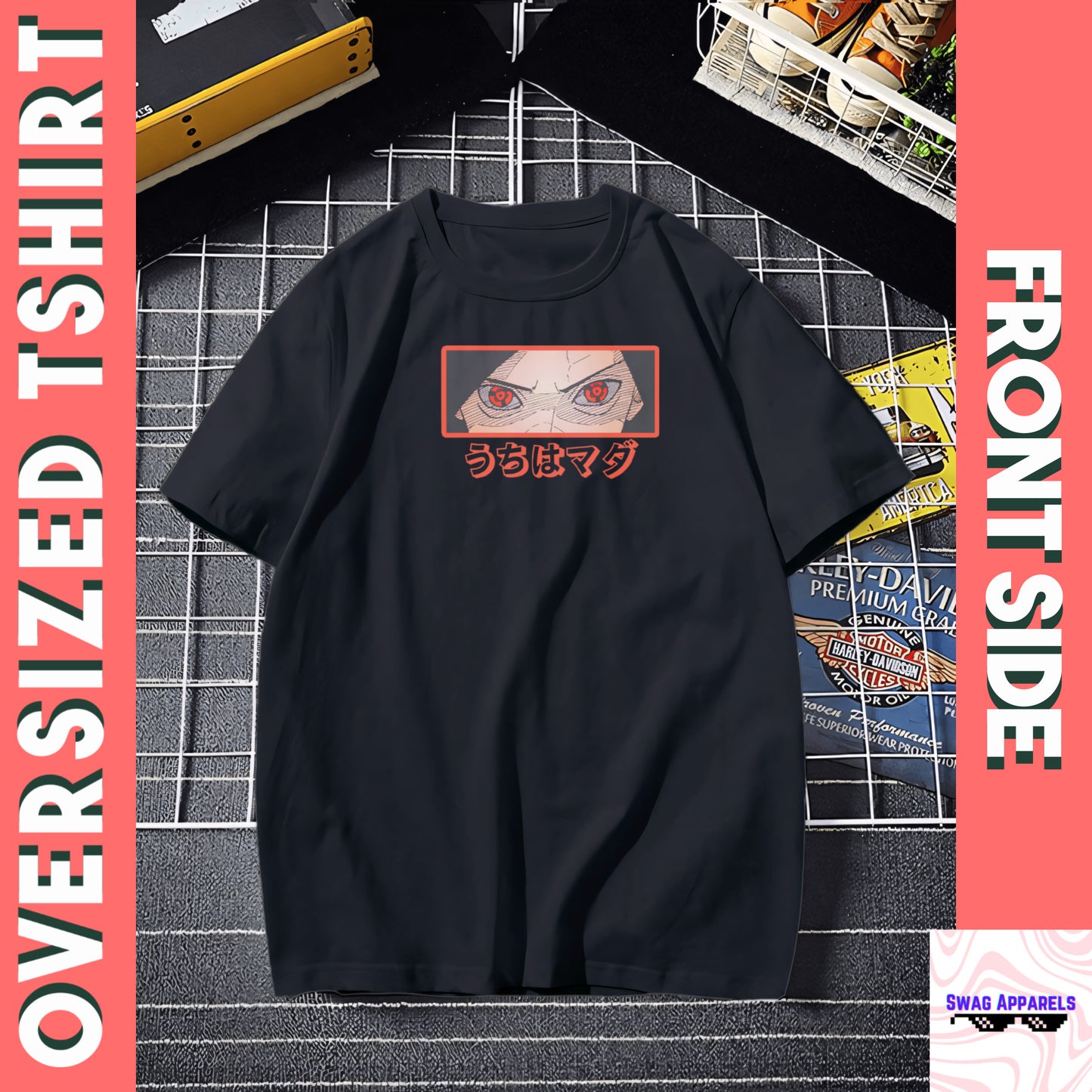 Madara Uchiha Oversized Naruto Tshirt