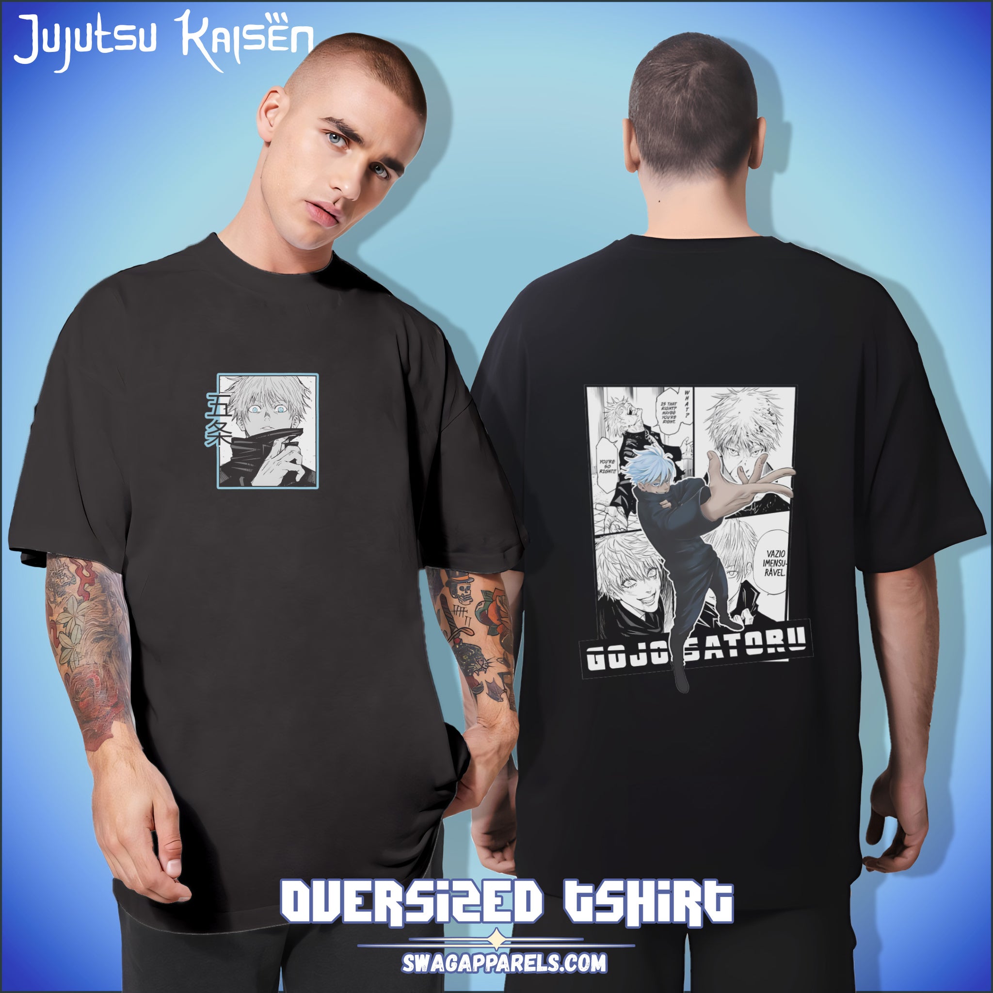 Gojo Satoru Jujutsu Kaisen Oversized Tee