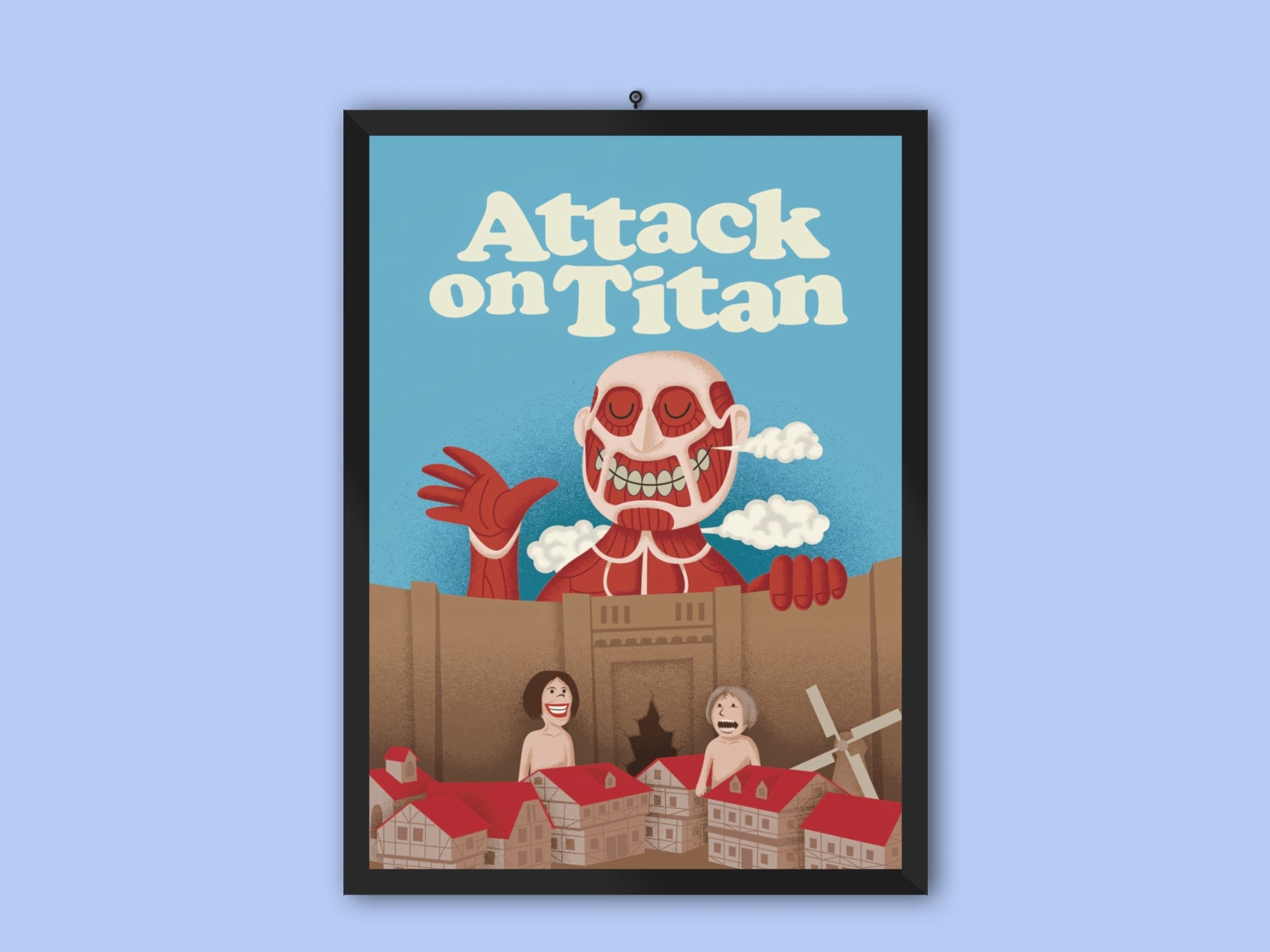 Exclusive Attack on Titan A3 Framed Poster: Elevate Your Wall Decor
