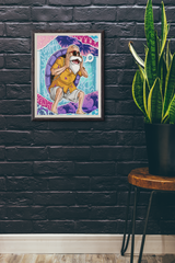 Master Roshi "Tharki" A3 Framed Poster