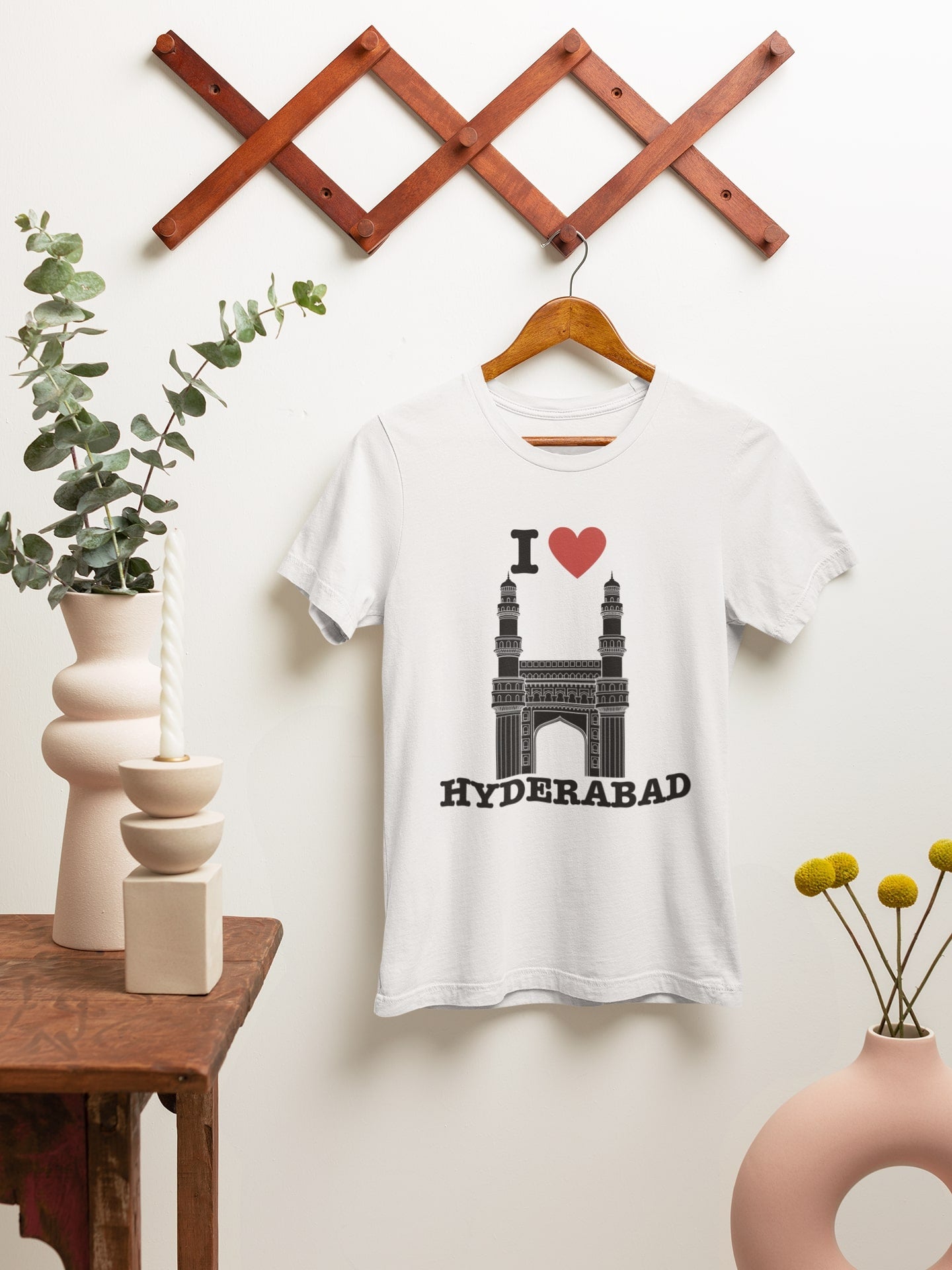 I Love Hyderabad - Unisex White Tee