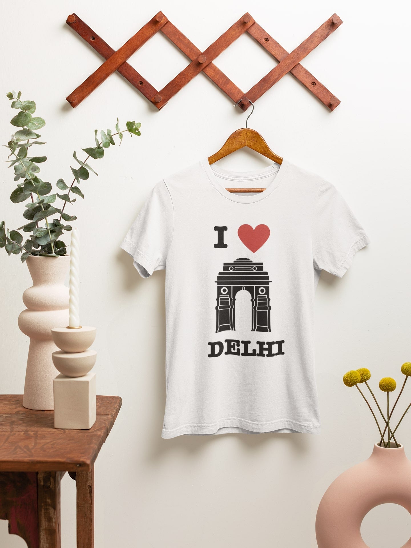 I Love Delhi - Unisex White Tee