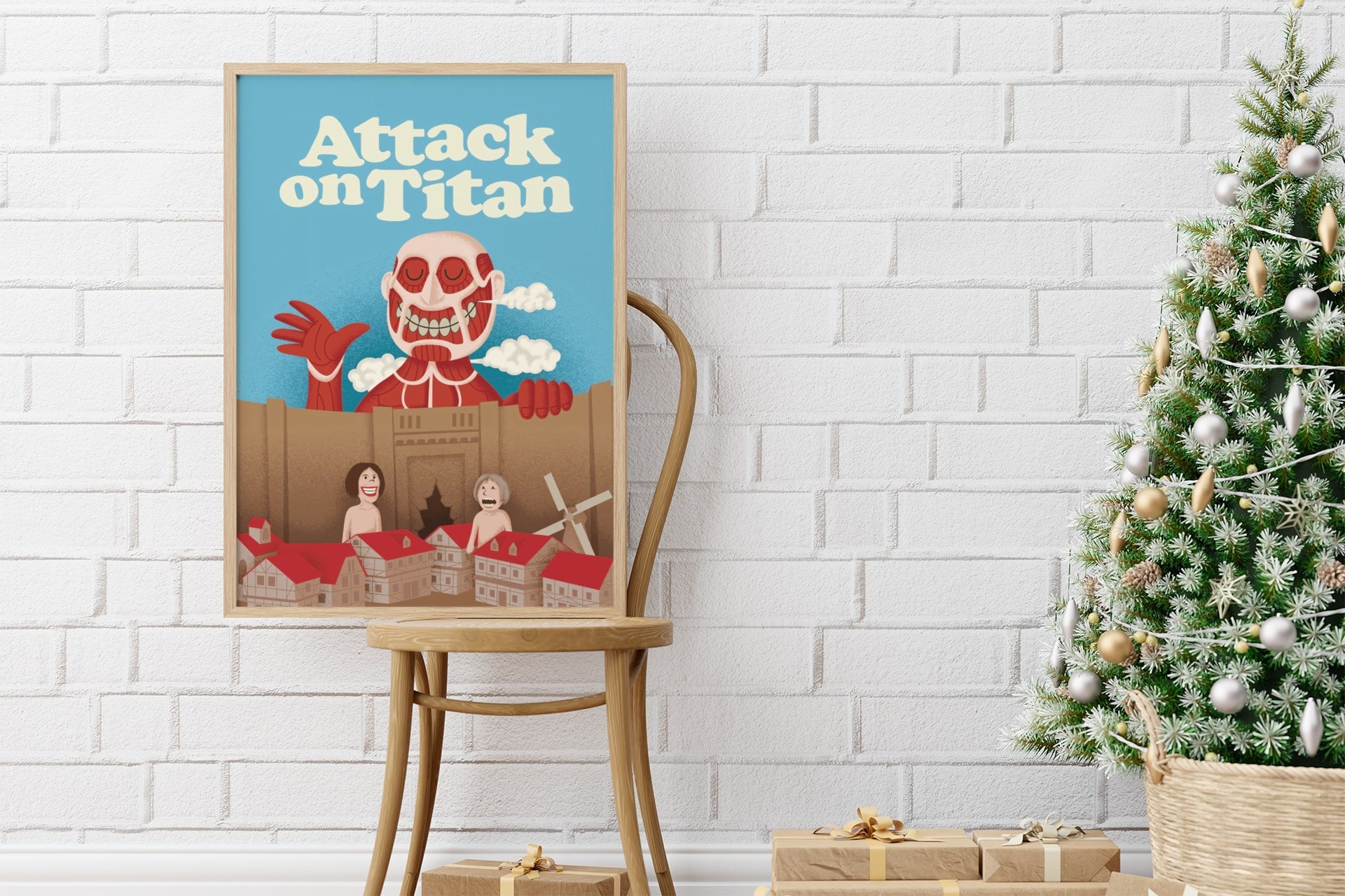 Exclusive Attack on Titan A3 Framed Poster: Elevate Your Wall Decor
