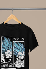 Goku and Vegeta: Saiyan Rivals T-Shirt for Dragon Ball Z Enthusiasts