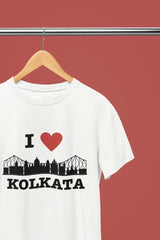 I Love Kolkata - Unisex White Tee